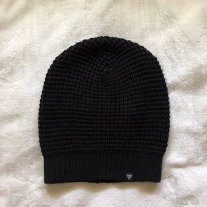 black knit tna beanie